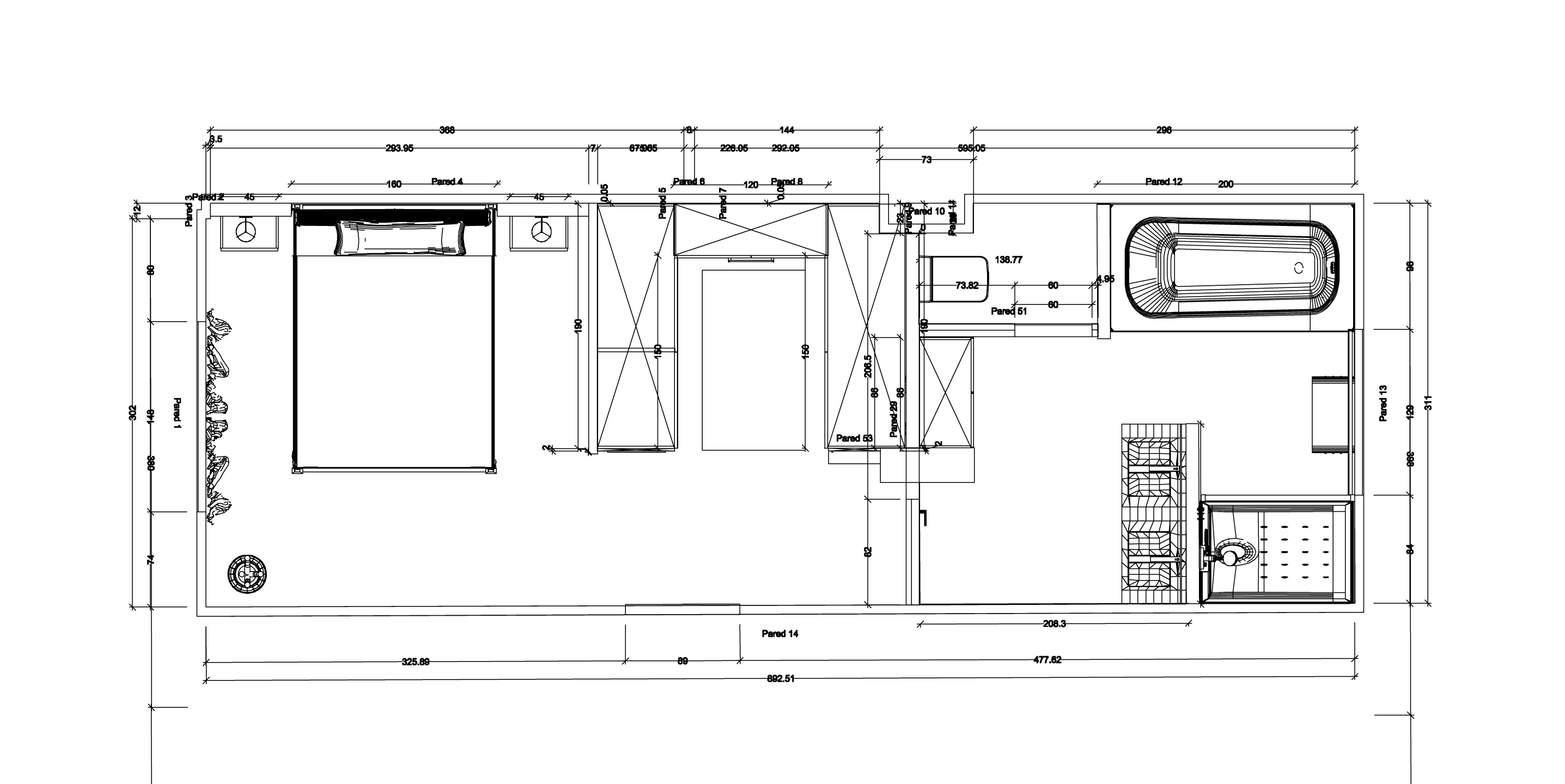 Plano2-Una habitación suitte en casa